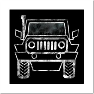 Classic Jeep wrangler renegade rubicon 4x4 CJ-5 CJ-7 off-road capable vehicle travel off the beaten path Posters and Art